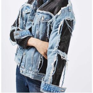TopShop Denim Distressed Jacket